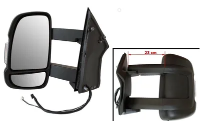 Außenspiegel Links LANG ARM VERSION Manuell Wohnmobil für Peugeot Boxer II 2006 – Produktansicht
