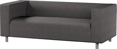 Produktbild von Dekoria Bezug für Klippan 2-Sitzer Sofa, dunkelgrau, Sofahusse, Klippan 2-Sitzer