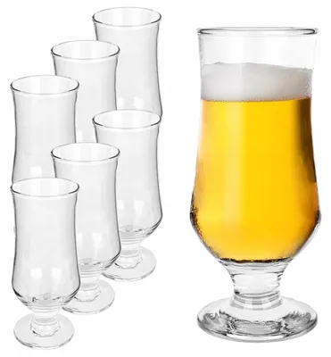 Obrázek produktu pro Kadax Poháry na pivo 360 ml 6 ks na nožce