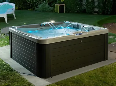 Productafbeelding van Außenwhirlpool Whirlpool Thermalbecken Massagebecken Blubberbad 200x165 cm