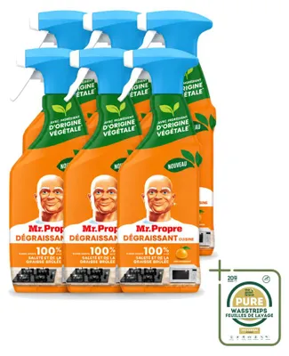 Produktbild von 6 x Mr. Proper Küchenentfetter Spray - Mandarine - 500 ml - Vorratspackung - 6 Stücke