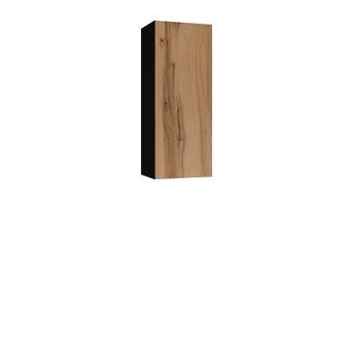 Image de Armoire suspendue ASHTON – noir / chêne wotan
