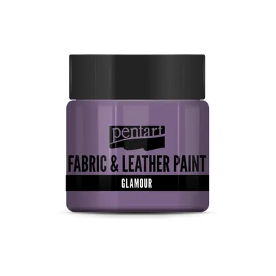 Obrázok produktu pre PENTART Glamour farba na textil a kožu, 50 ml, striebornofialová