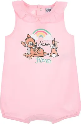 Produktbild von Disney Bambi Baby Kleinkind kurzarm Body Strampler – Rosa / 68