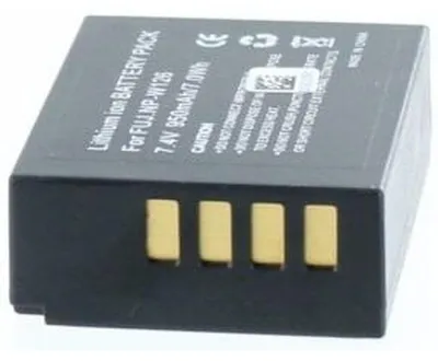 Produktbild von Akku für Fujifilm NP-W126S Li-Ion 7,4 Volt 800 mAh schwarz.