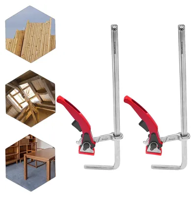 Zdjęcie produktu dla Szybkozaciskowe uchwyty, długość 30 cm, siła zacisku 180 kg, obsługa ręczna, kompatybilne ze stołami MFT, wytrzymała stal 40Cr