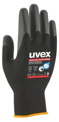Obrázek produktu pro Uvex 60038, Rukavice do dílny, Černá, Dospělý, Dospělý, Unisex, Ochrana proti elektrostatickému výboji (ESD)
