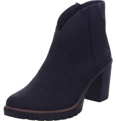 Produktbild von Rieker Damen Stiefelette Blockabsatz Reißverschluss Y2553, Größe:42 EU, Farbe:Schwarz