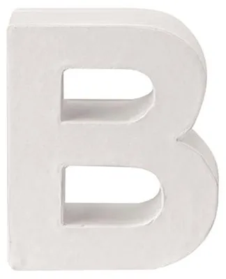 Produktbild von Kartonbuchstabe B, braun, 10 x 8,5 x 3,5 cm