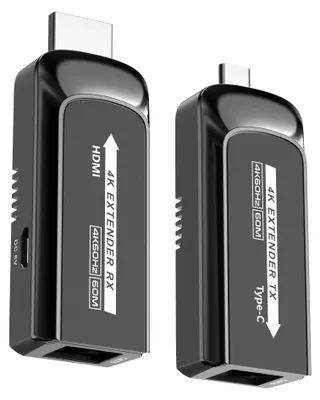 Immagine prodotto di Estensore da USB-C a HDMI su Cat5e/6/6a 4K@60Hz a 60 m