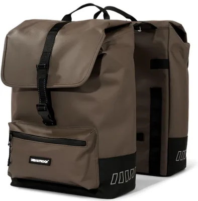 Image de Urban Proof Cargo Sacoche double recyclée pour vélos 38 litres brun