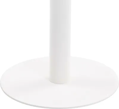 The base of a white table.