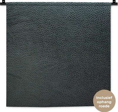 Produktbild von MuchoWow® Wandteppich Wandbehang Leder - Textur - Schwarz - Grün - Hell 60x60 cm Tapisserie Dekoration Wandtuch - Dekorationen - Wand Decke