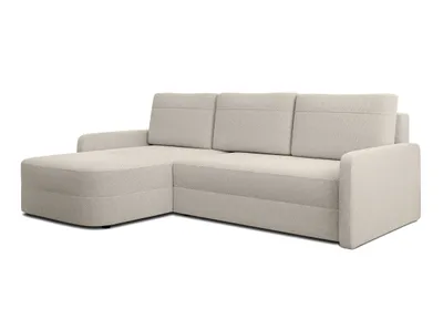 Produktbild von AX LIVING Ecksofa mit Schlaffunktion Nebbiolo 250 cm breit – beige Eckcouch