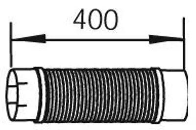 Produktbild von Wellrohr, Abgasanlage DINEX 48259