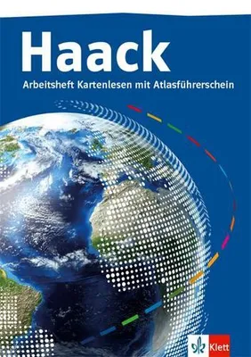 Zdjęcie produktu dla Der Haack Weltatlas. Arbeitsheft Kartenlesen mit Atlasführerschein Klasse 5/6. Ausgabe Sekundarstufe I und II