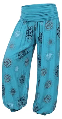 Produktbild von Haremshose Damen weite Hose mit Gummizug Sommerhose Gr. 36 bis 48 Schlupfhose