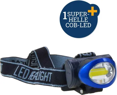 Produktbild von LED Stirnlampe 3W COB mit 3 Funktionen Freizeitbedarf Filmer 36158