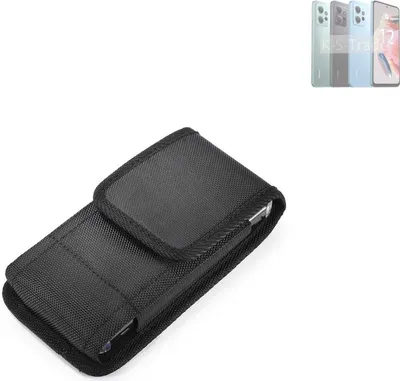Produktbild von Holster Gürteltasche kompatibel mit Xiaomi Redmi Note 12 4G Holster Gürtel Tasche wasserabweisend Handy Hülle Schutz Hülle Outdoor schwarz