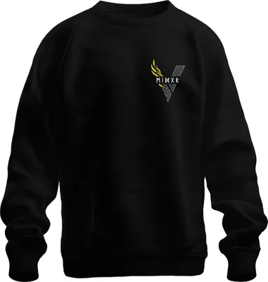 Zdjęcie produktu dla Viking Runes V Knot Pattern Nordic Celtic Mythology Yellow Bluza uni , czarny, XXL