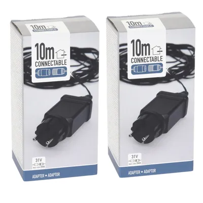 Produktbild von Nampook - Startadapter - 2 Stück - für koppelbare Weihnachtsbeleuchtung - 10 Meter