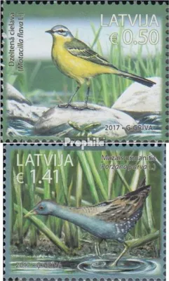 Produktbild von Briefmarken Lettland 2017 Mi 1019-1020 (kompl.Ausg.) postfrisch Einheimische Vögel