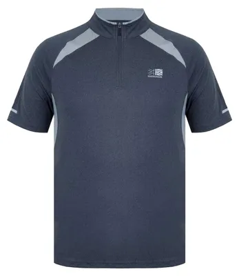 Produktbild von Karrimor - T-Shirt für Herren, Reißverschluss, Wettbewerb, Regulär GT22663 (M) (Holzkohle/Grau)