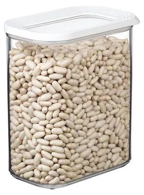 Productafbeelding van Transparante voedselopbergdoos met deksel - kunststof voorraadcontainer 1500 ml