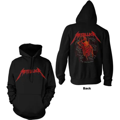 Produktbild von Metallica Uni Pullover Hoodie: Skull Screaming Red