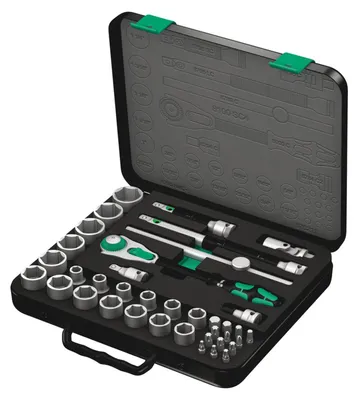 Obrázok produktu pre Wera 05003647001, Súprava zásuvky, 1/2", Imperiálne, 1 hlava/hlavy, 1-1/16,1-1/8,1-3/16,1-1/4,1/2,3/4,3/8,5/8,7/16,7/8,9/16,11/16,13/16,15/16,19/32,25/32", T20, T25, T30, T40, T45, T50, T55