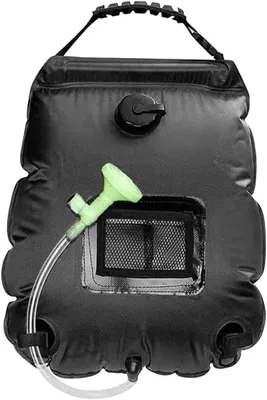 Productafbeelding van Draagbare zonnedouche, 20 liter, met warmwaterfunctie, temperatuurindicator, geschikt voor kamperen