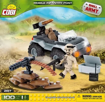 Obrázok produktu pre COBI Small Army Desert Artillery Vehicle, vojenské, vojaci, púštne delostrelecké vozidlo, hračka, stavebné bloky, 100 dielov, 2199