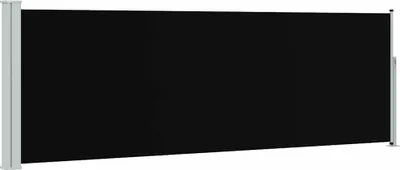 Image de vidaXL Marquise latérale extensible 100×300 cm Noir