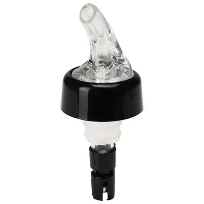 Image de Distributeur de boissons Excellent Houseware, plastique/acier inoxydable, 4 x 4,5 cm, 30 ml, blanc/noir