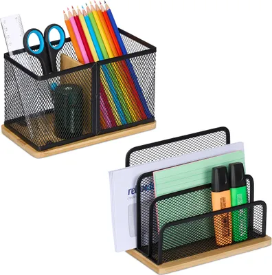 Produktbild von relaxdays 2-teiliges Schreibtisch Organizer Set