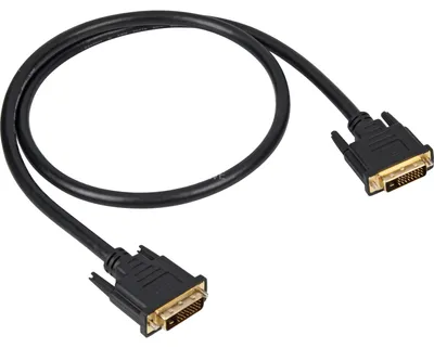 Productafbeelding van DVI-D naar DVI-D kabel (24+1 pin), zwart, 1 meter, Dual Link, 24+1 pin