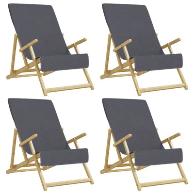 Produktbild von Strandtücher 4 Stk. Anthrazit 60x135 cm Stoff 400 GSM