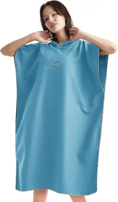 Produktbild von Famanu Mikrofaser Schwimmhandtuch mit Kapuze - schnell trocknend, für Strand und Surfen