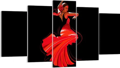 Produktbild von Bild auf Leinwand - Leinwandbild - Tanz Tänzer - 160x85cm - Wand Bild - Wanddeko - Wandbilder - Leinwanddruck - Bilder - Kunstdruck - Wanddekoration - Leinwand bilder - Wandkunst - EA160x85-4121