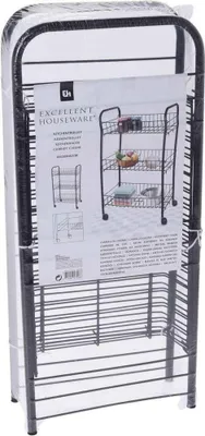 Obrázok produktu pre Multifunkčná polica Koopman Bathroom Solutions, kov, 40x26x62 cm, čierna
