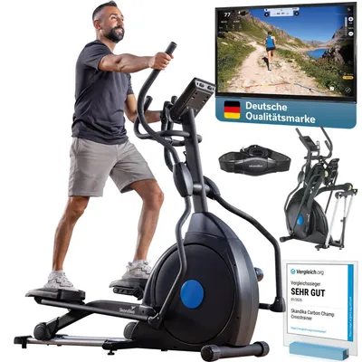 Zdjęcie produktu dla Orbitrek SKANDIKA CardioCross Carbon Champ Elliptical Machine Orbitrek