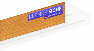 Image de Barrette de fixation pour rail de rideau, chêne, 2 mètres