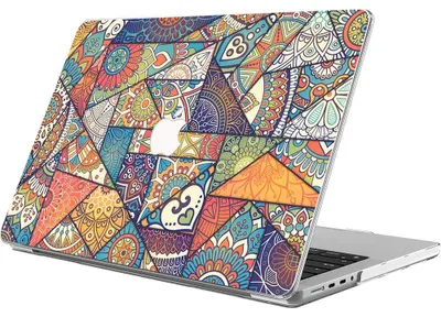 Image de Coque pour MacBook Air 15 Pouces 2026 2025 2024 2023 M5 M4 M3 M2, Protection Rigide Slim Antidérapante Motif Vitrail