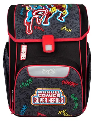 Produktbild von Scooli EasyStart Schulranzen-Set 5-teilig Avengers schwarz