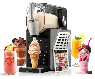 Slush-Maschine 2,5 l mit LED-Display, 6 Programmen, schwarz
