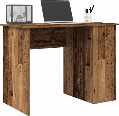 Produktbild von "2026 Promotion" Schreibtisch Altholz-Optik 100x55x75 cm Holzwerkstoff - Schreibtische CC31590