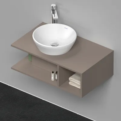 Produktbild von Waschtischunterbau D-NEO Compact 1 Fach rechts 260x800x480mm basalt matt 260 x 800 x 480 mm basalt matt