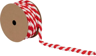 Produktbild von Band gestreiftes seil l.3 m rot und weiß - Feeric Lights & Christmas