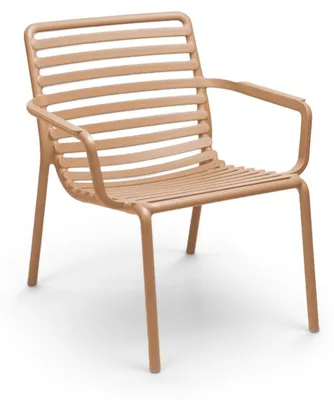 Produktbild von Lounge-Gartenstuhl Doga Relax | Kunststoff | Cappuccino | 2er Set