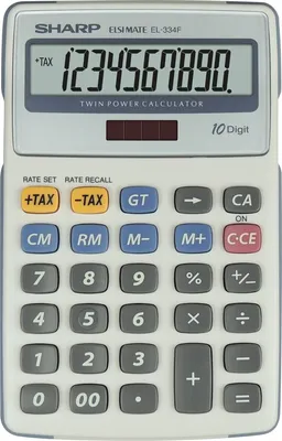 Produktbild von Sharp EL-334F Desktop-Finanztaschenrechner Grau